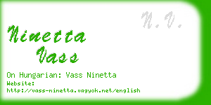 ninetta vass business card